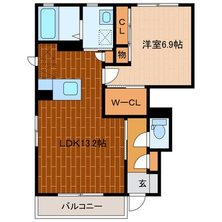 コーポソレイユⅦの物件間取画像